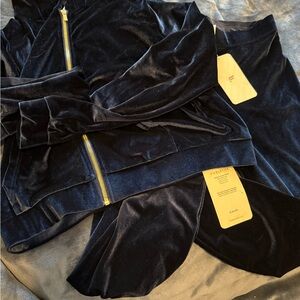 Fabletics Navy Velvet Tracksuit size medium